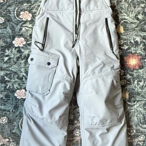L.L. Bean Boy’s Light Gray Cargo Snow Pants